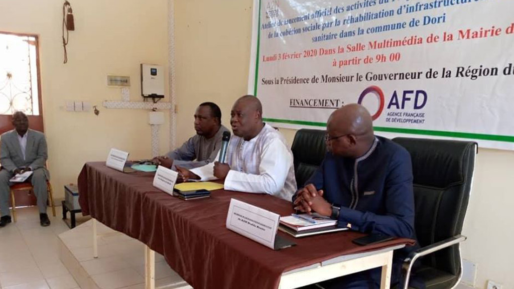 Lancement du Projet d’urgence de renforcement de la cohésion sociale par la réhabilitation des infrastructures sanitaires et scolaires dans la commune de Dori